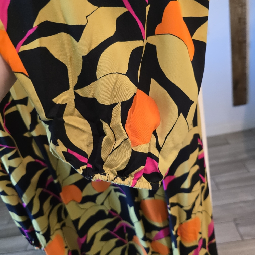 COREYLYNNCALTER Anthropologie V Neck Long Sleeve Midi Dress - Picture 8 of 10